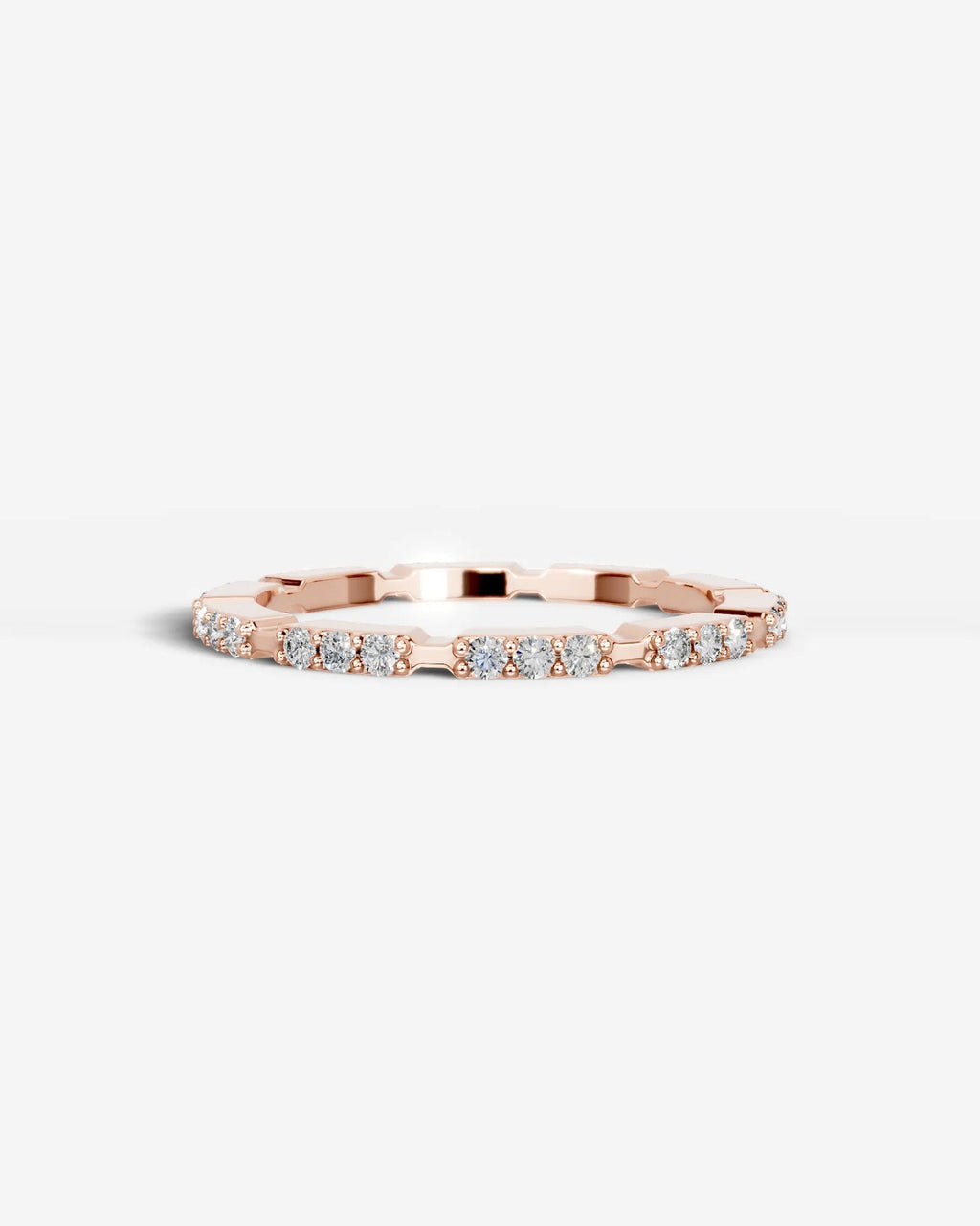 Lab Grown Diamond Trio Station Eternity Band Ring