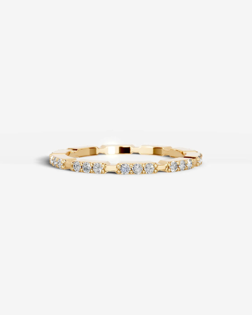 Lab Grown Diamond Trio Station Eternity Band Ring