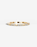 Lab Grown Diamond Trio Station Eternity Band Ring