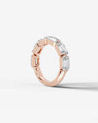 Emerald Cut Lab Grown Diamond Multi-Stone Classic Ring