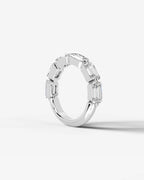 Emerald Cut Lab Grown Diamond Multi-Stone Classic Ring