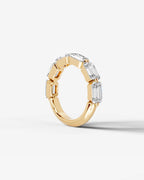 Emerald Cut Lab Grown Diamond Multi-Stone Classic Ring