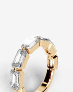Emerald Cut Lab Grown Diamond Multi-Stone Classic Ring
