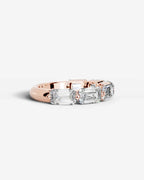 Emerald Cut Lab Grown Diamond Multi-Stone Classic Ring