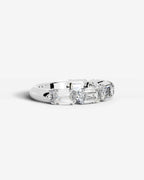 Emerald Cut Lab Grown Diamond Multi-Stone Classic Ring