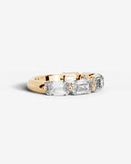 Emerald Cut Lab Grown Diamond Multi-Stone Classic Ring