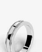 Lab Grown Diamond Classic Bezel Accent Band Ring
