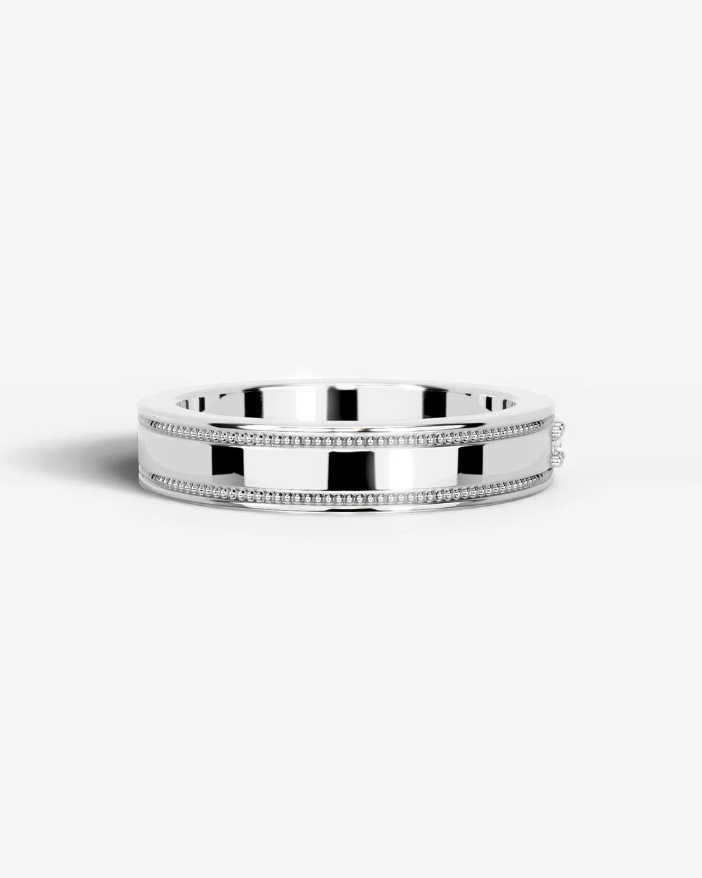 Lab Grown Diamond Classic Bezel Accent Band Ring