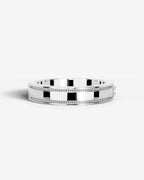 Lab Grown Diamond Classic Bezel Accent Band Ring