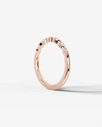 Lab Grown Diamond Scattered Round Cut Accent Band Ring