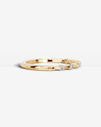 Lab Grown Diamond Scattered Round Cut Accent Band Ring