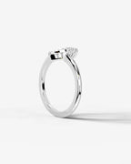 Lab Grown Diamond Curved Marquise & Round Cut Contour Band