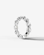 Lab Grown Diamond Reversed Pear Eternity Band Ring