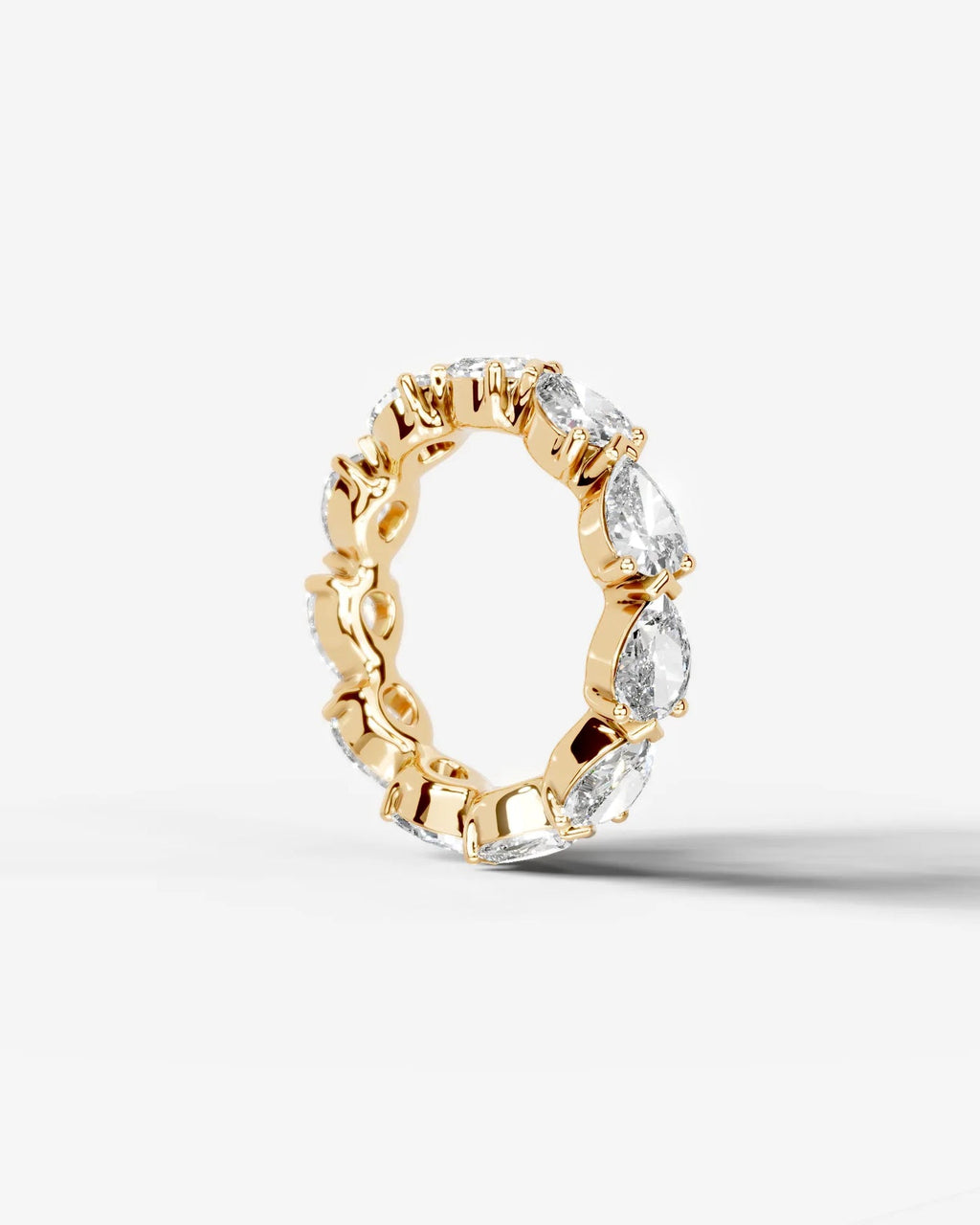 Lab Grown Diamond Reversed Pear Eternity Band Ring