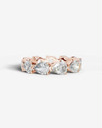 Lab Grown Diamond Reversed Pear Eternity Band Ring