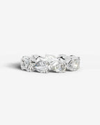 Lab Grown Diamond Reversed Pear Eternity Band Ring