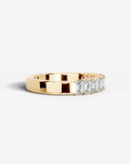 Lab Grown Diamond Emerald Cut Luxe Channel Band