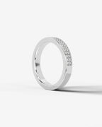 Lab Grown Diamond Classic Double Row Round Cut Prong Set Ring