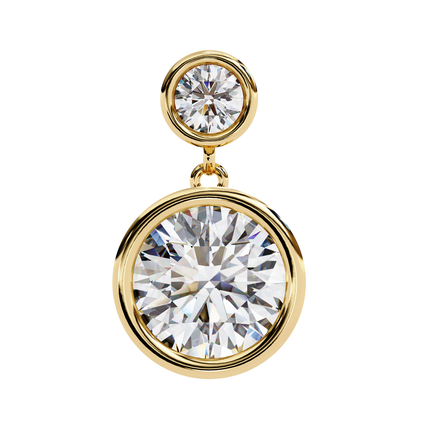 1.66 Carat Lab Grown Diamond Earrings – Round Brilliant Cut – Diamond Studded Drop Earrings – Lustraa’s Diamond Earrings