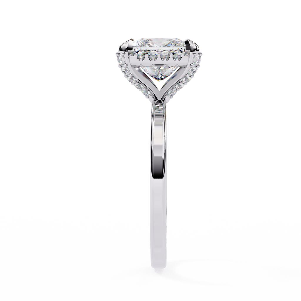 Princess Cut Lab Grown Diamond Engagement Ring – 2 CT Elegant Bridal Ring, Solitaire Wedding Jewelry– Lustraa’s Princess Diamond Ring