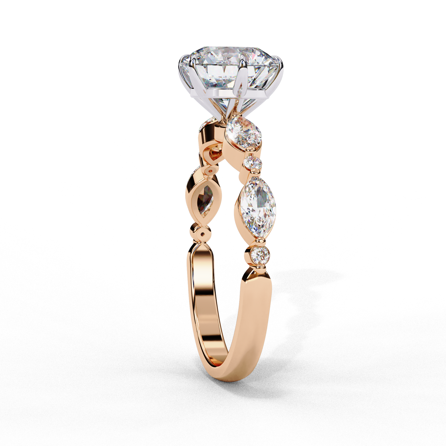 1.92 Carat Round Brilliant Cut Lab Grown Diamond Ring – Classic Round Solitaire Engagement Ring- Lustraa’s Fancy Solitaire Ring