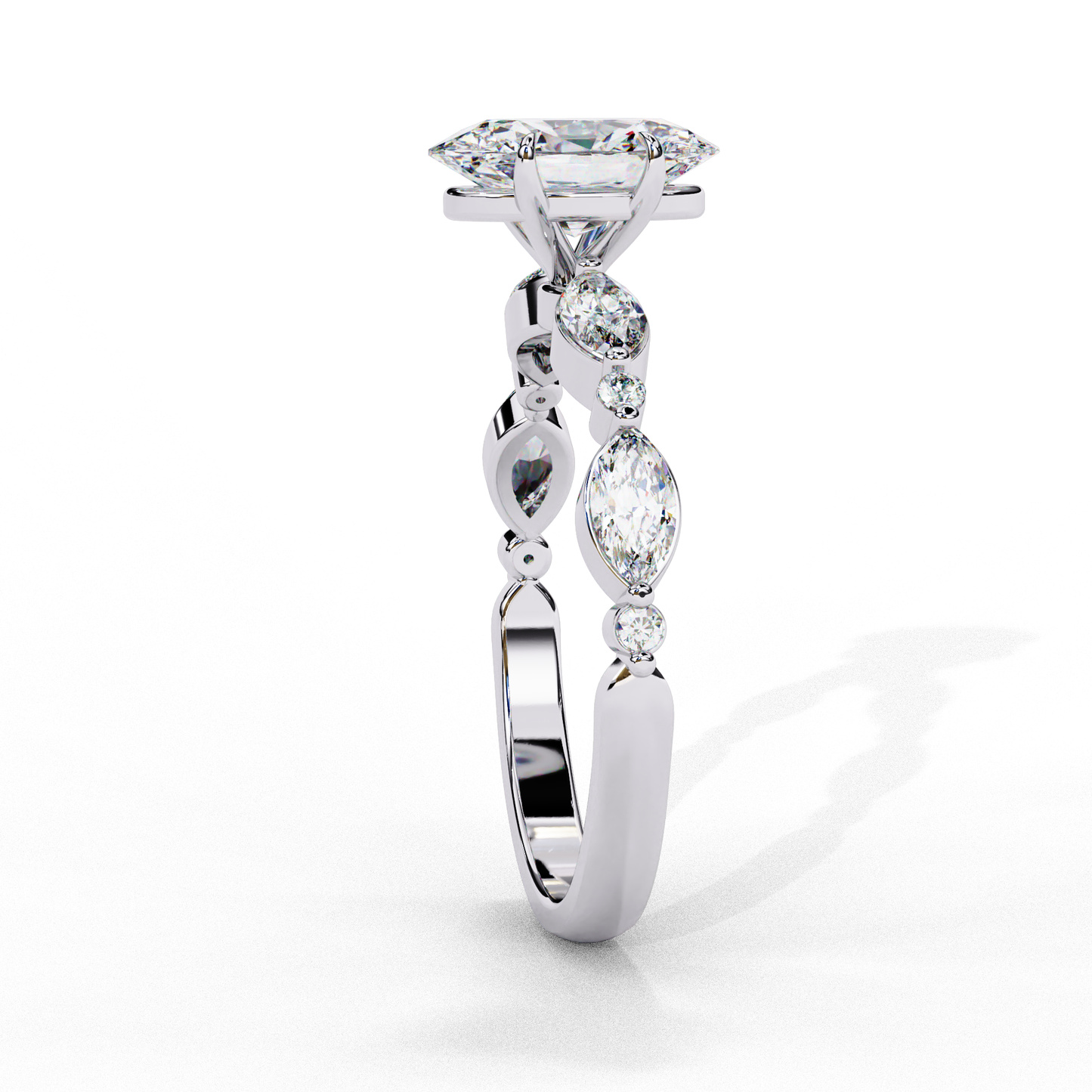 1.20 Carat Oval Shaped Lab Grown Diamond Ring – Solitaire Engagement Ring– Lustraa’s Classic Oval Diamond Ring