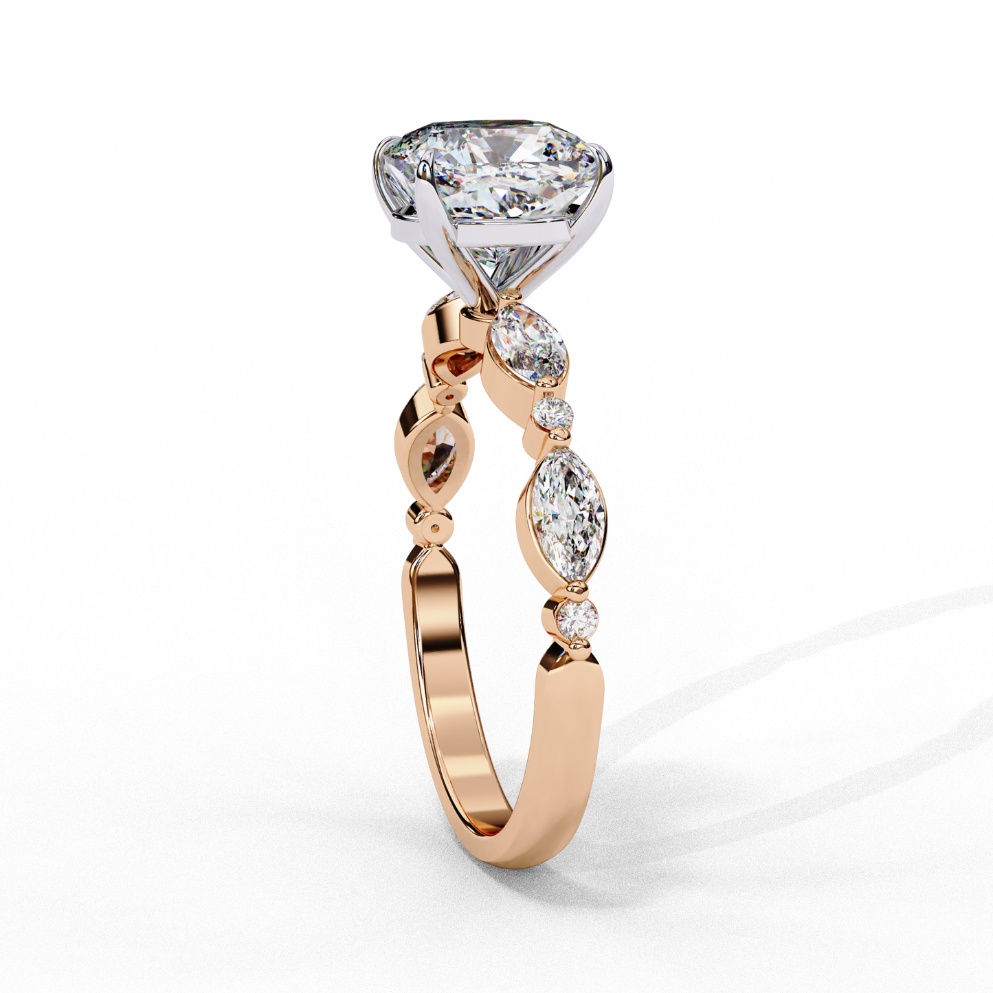 2.65 Carat Cushion Square Lab Grown Diamond Ring – Solitaire Engagement Ring– Lustraa’s Classic Cushion Cut Diamond Ring