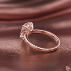 Pear Cut Lab Grown Diamond Solitaire Engagement Ring – Teardrop Diamond Ring in Gold – Lustraa’s Elegant Pear Solitaire