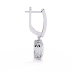 Oval Cut Diamond Drop Earrings – Lab Grown 1.62 Carat Studded Leverback Design –  Lustraa’s Diamond Earrings