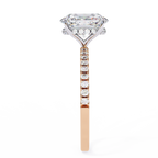 Oval Lab Grown Diamond Engagement Ring – 1.20 CT Hidden Halo Solitaire Bridal Ring, Wedding Band Jewelry– Lustraa’s Oval Diamond Ring