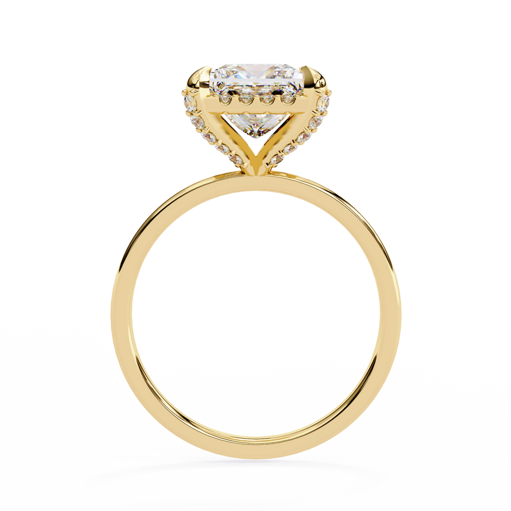 Princess Cut Lab Grown Diamond Engagement Ring – 2 CT Elegant Bridal Ring, Solitaire Wedding Jewelry– Lustraa’s Princess Diamond Ring