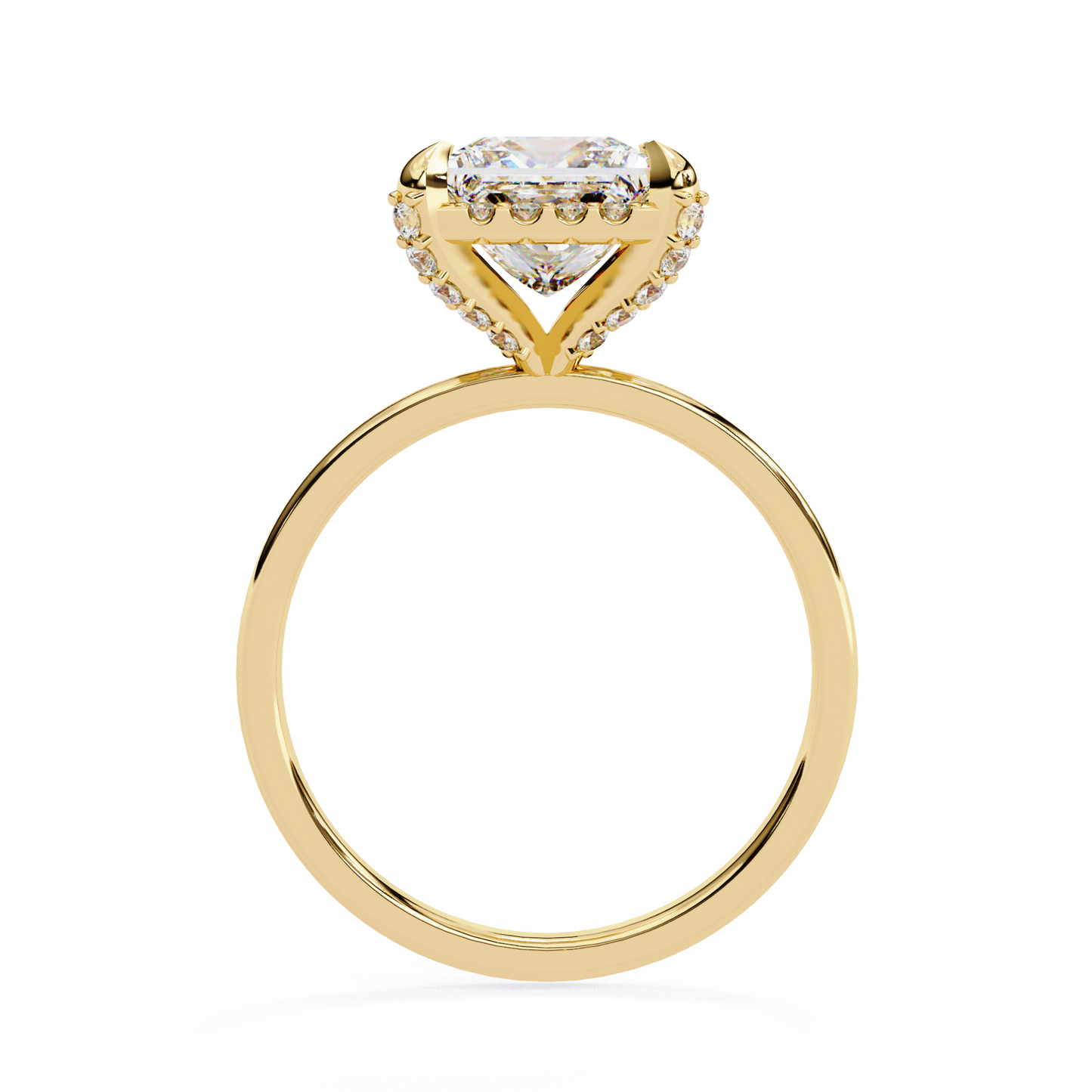 2.03 Carat Princess Cut Lab Grown Diamond Ring – Elegant Engagement Ring– Lustraa’s Princess Diamond Ring