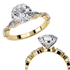 Round Brilliant Cut Lab Grown Diamond Engagement Ring – 2 CT Classic Solitaire Bridal Ring, Wedding Jewelry- Lustraa’s Fancy Solitaire Ring