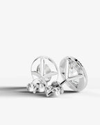 Lab Grown Diamond Oval Cut Micropavé Halo Stud Earrings