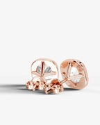 Lab Grown Diamond Cushion Cut Micropavé Halo Stud Earrings