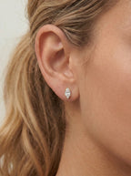 Lab Grown Diamond Monarch Contour Marquise Solitaire Stud Earrings