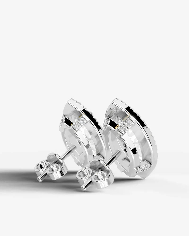 Lab Grown Diamond Pointed Marquise Cut Halo Stud Earrings