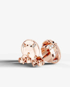 Lab Grown Diamond Aura Contour Oval Cut Halo Stud Earrings