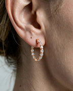 Lab Grown Diamond Inside-Out Hoop Earrings