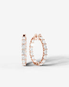 Lab Grown Diamond Inside-Out Hoop Earrings