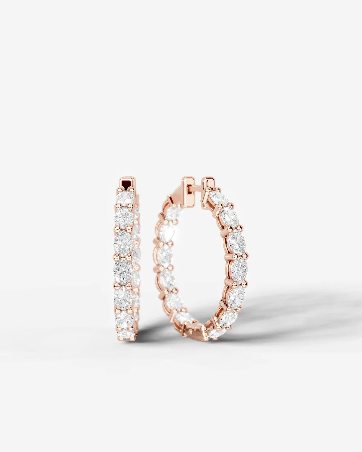 Lab Grown Diamond Inside-Out Hoop Earrings