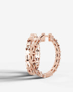 Lab Grown Diamond Inside-Out Hoop Earrings