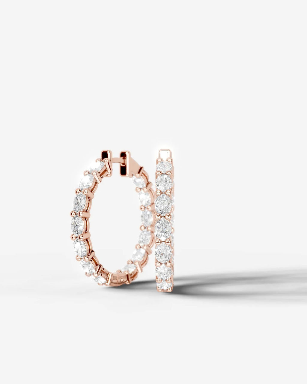 Lab Grown Diamond Inside-Out Hoop Earrings