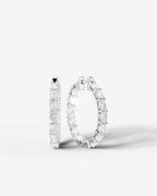 Lab Grown Diamond Inside-Out Hoop Earrings