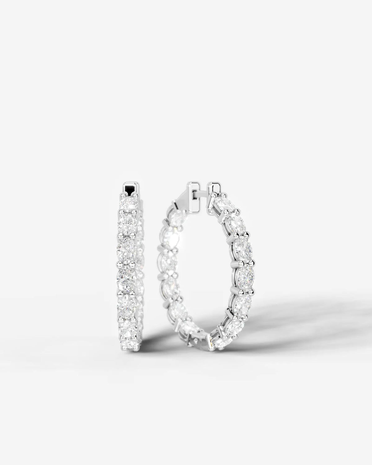 Lab Grown Diamond Inside-Out Hoop Earrings
