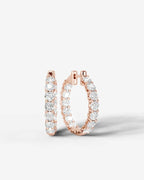 Lab Grown Diamond Full Circle Hoop Earrings