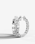 Lab Grown Diamond Full Circle Hoop Earrings