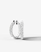 Lab Grown Diamond Full Circle Hoop Earrings