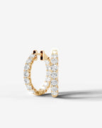 Lab Grown Diamond Full Circle Hoop Earrings