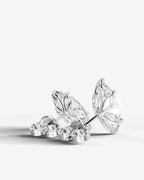 Lab Grown Diamond Marquise Solitaire Stud Earrings